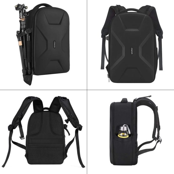 MOSISO Camera Backpack, DSLR/SLR/Mirrorless Photography Camera Bag 15-16 inch Waterproof Hardshell Case with Tripod Holder&Laptop Compartment Compatible with Canon/Nikon/Sony, Black - Image 5