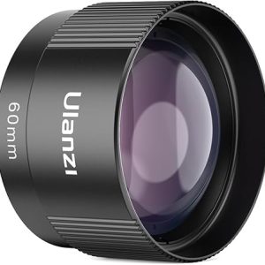 ULANZI CL-006 Phone Telephoto Lens, HD 60mm Phone Camera Lens for 17mm Thread Adapter, 2.5X Magnification Compatible